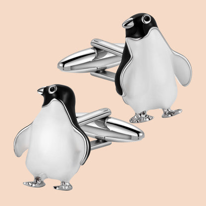 HAWSON Novelty Penguin Cufflinks for Men