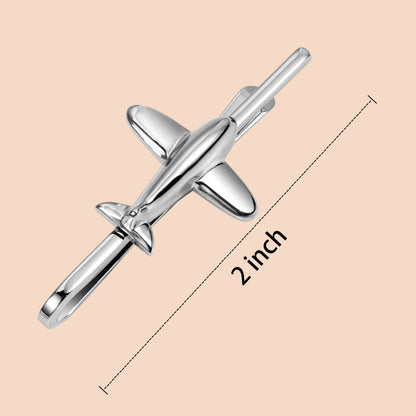 HAWSON 2 inch Novelty Airplane Tie Clip for Men