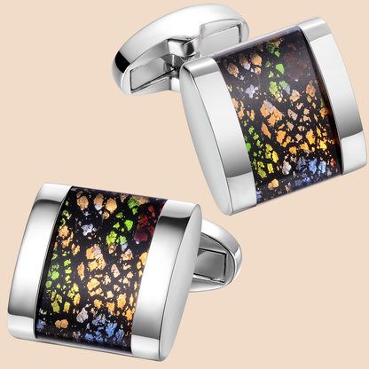 HAWSON  Fancy Glazed Stone Cufflinks