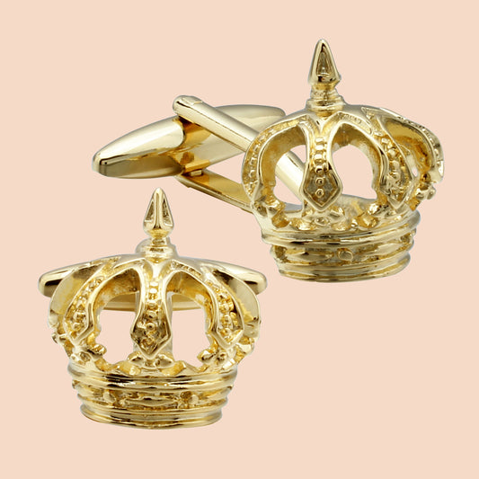 HAWSON Novelty Crown Cufflinks for Men