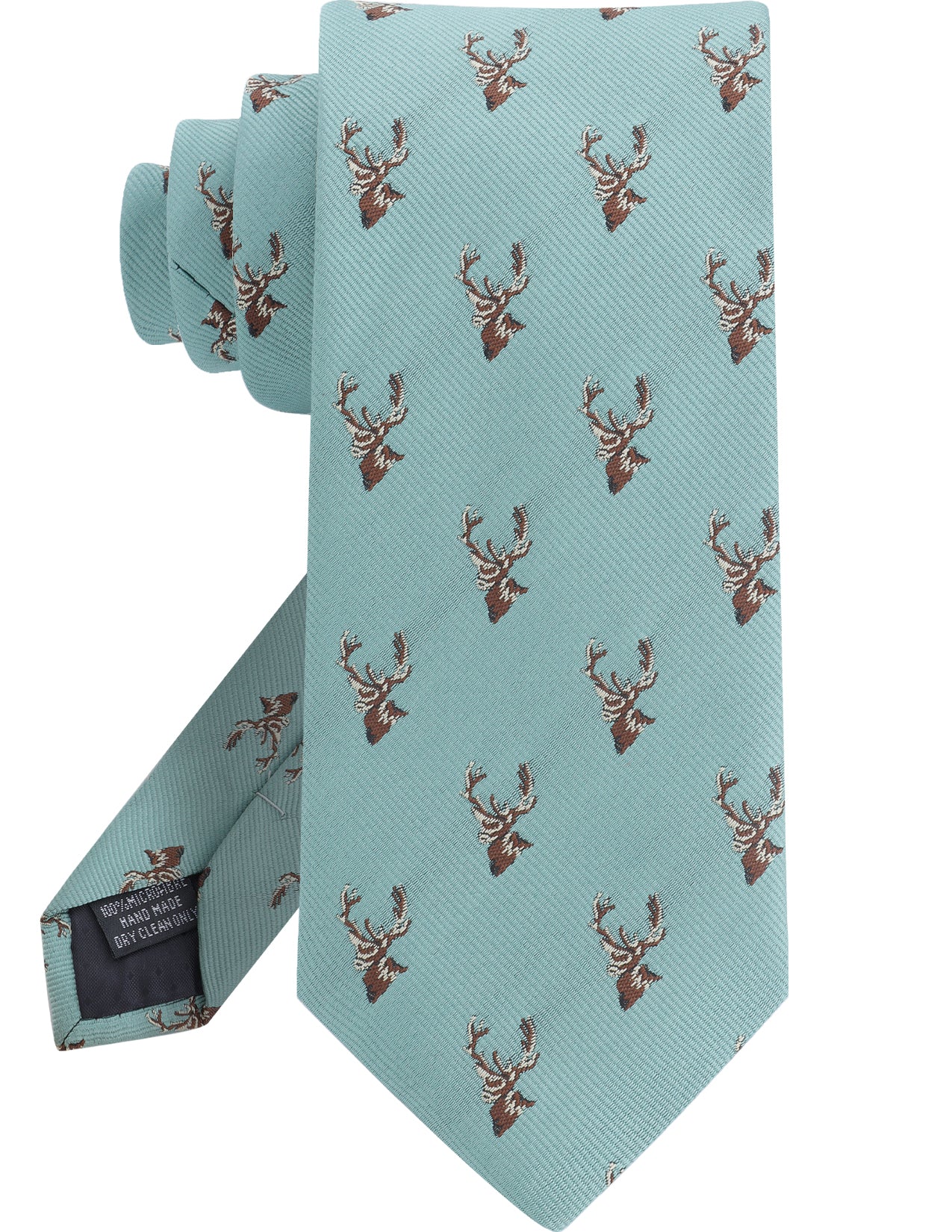 Fun reindeer pattern men's tie casual business style accessory
