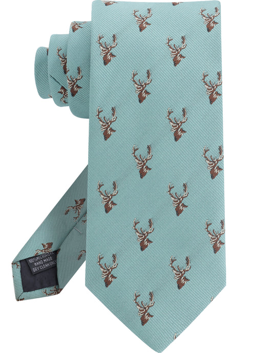 Fun reindeer pattern men's tie casual business style accessory
