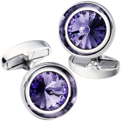 HAWSON Swarovski Crystal Cufflinks for Men