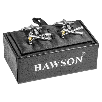 Golf club cufflinks for men