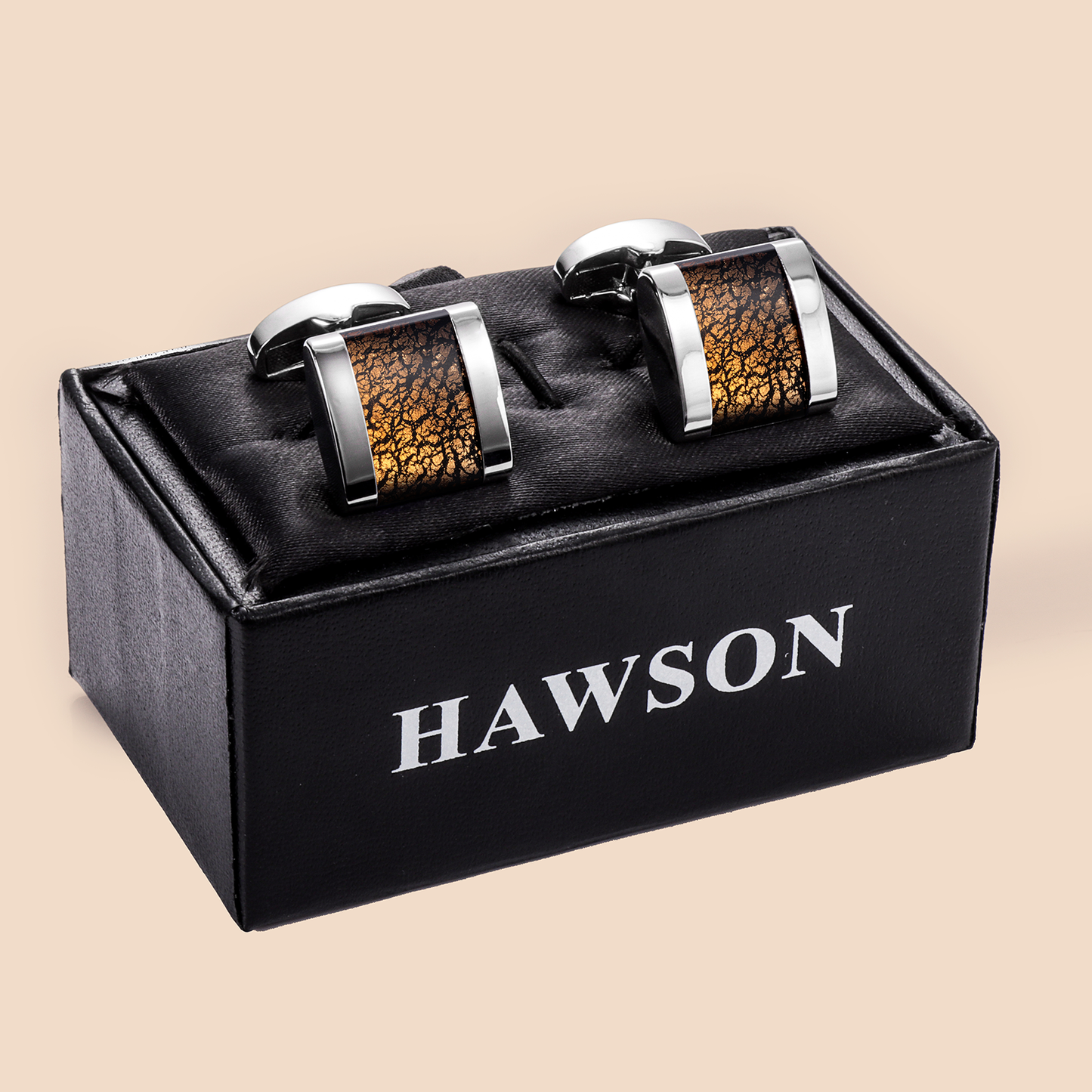 HAWSON  Fancy Glazed Stone Cufflinks