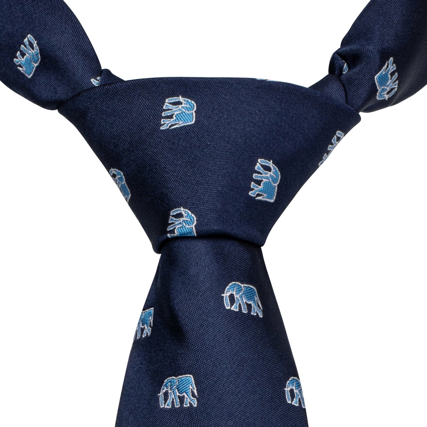 Elephant Embroidered Tie