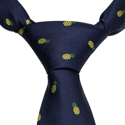 Fruit Pineapple Jacquard Tie