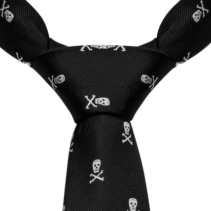 Skull Jacquard Tie