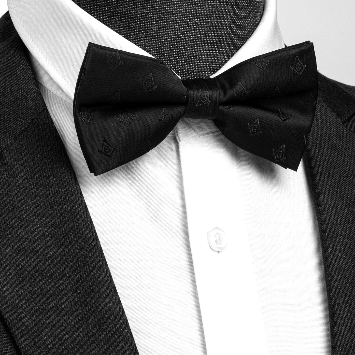 Freemason Masonic Bow tie for men-Black