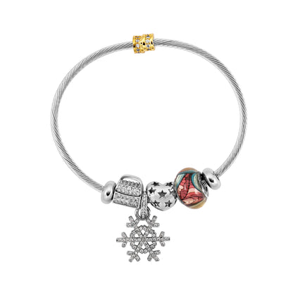 Crystal snowflakes bracelets, fashion accessories for wom