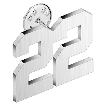 (0-100) Number Brooch, Men's and Women's Sports Number Code Series Brooch