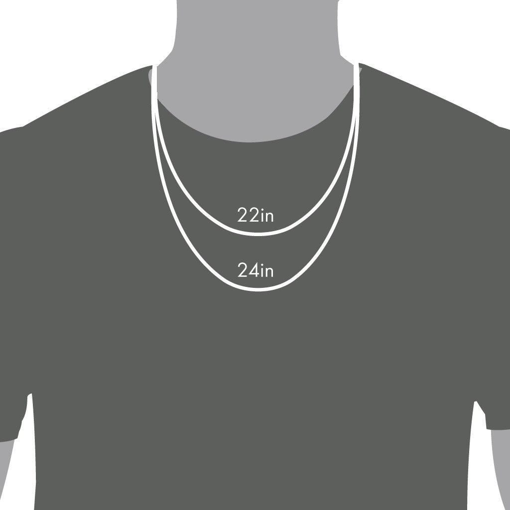 22inch and 24inch Custom Necklace Length for Men