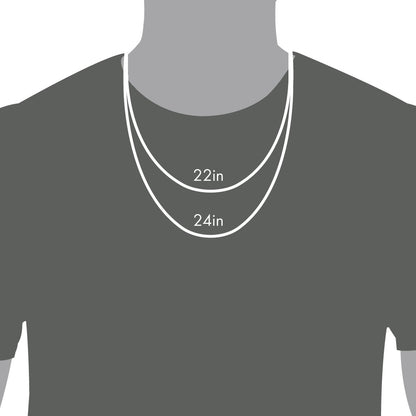 22inch and 24inch Custom Necklace Length for Men
