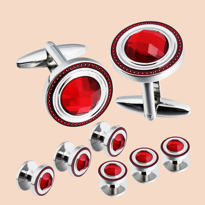 HAWOSN Cufflinks and Studs Set for Men