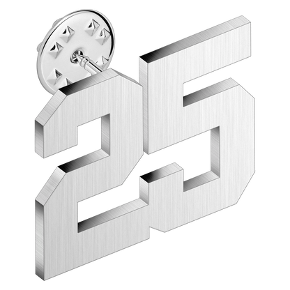 (0-100) Number Brooch, Men's and Women's Sports Number Code Series Brooch