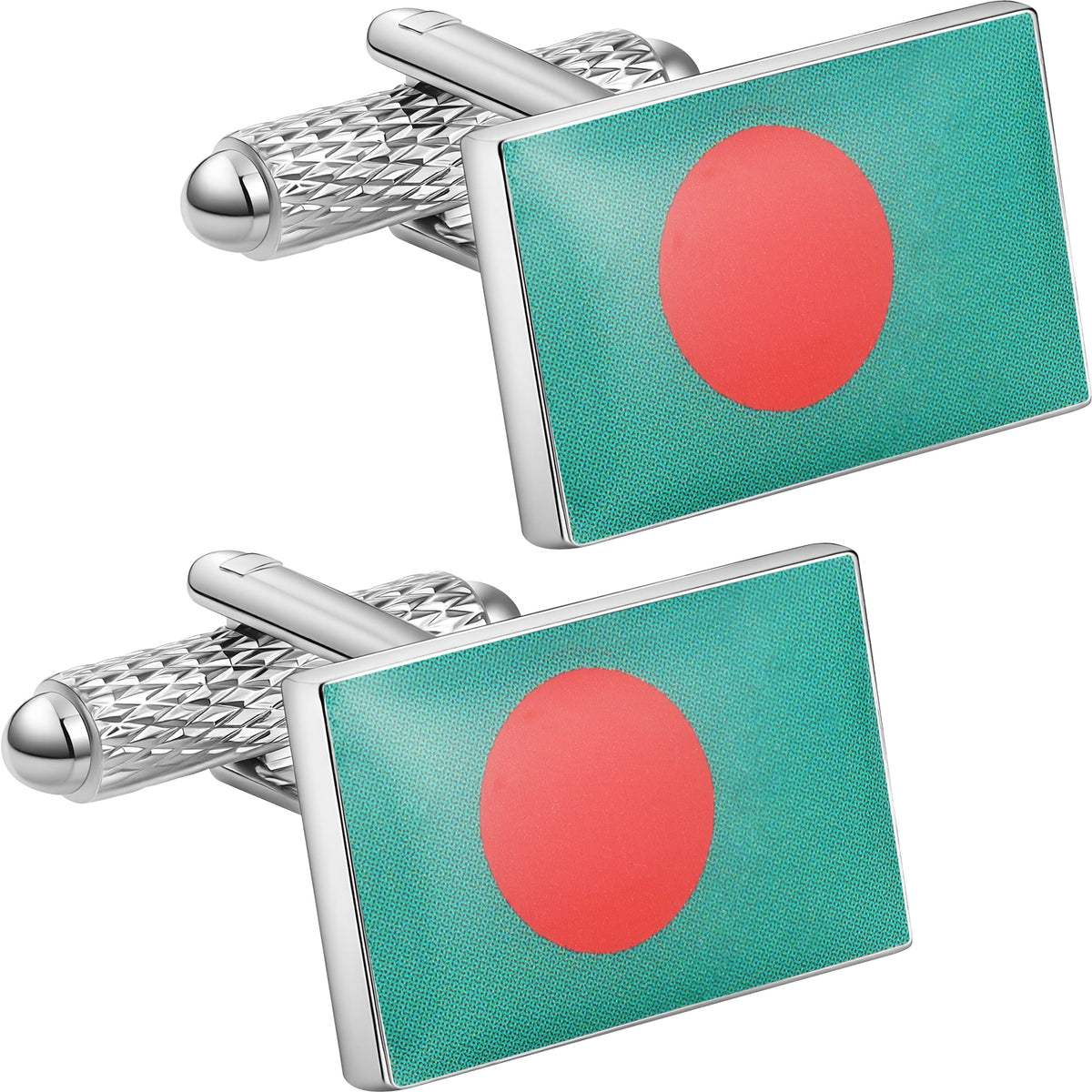 Bangladesh Flag Cufflinks, Enamel Cuff Links for Men Business Wedding Gift