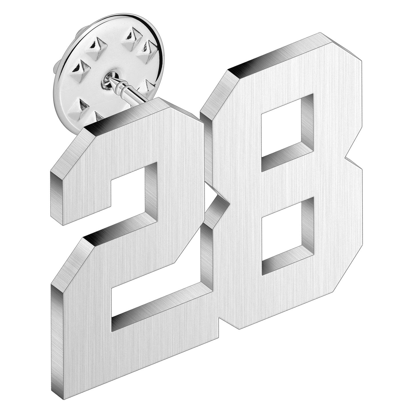 (0-100) Number Brooch, Men's and Women's Sports Number Code Series Brooch