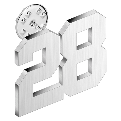 (0-100) Number Brooch, Men's and Women's Sports Number Code Series Brooch