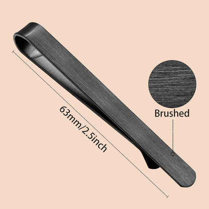 HAWSON 2.5 Inch Tie Clip Sets for Men