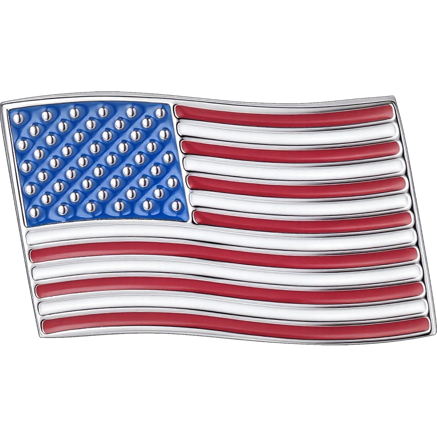 USA Flag Lapel Pin 0.9" x 0.75"  | Dynamic Waving Design
