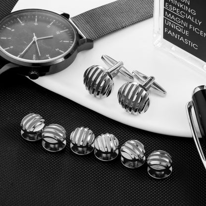 HAWSON Metal Cufflinks and Studs Set