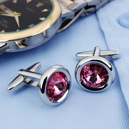 HAWSON Swarovski Crystal Cufflinks for Men