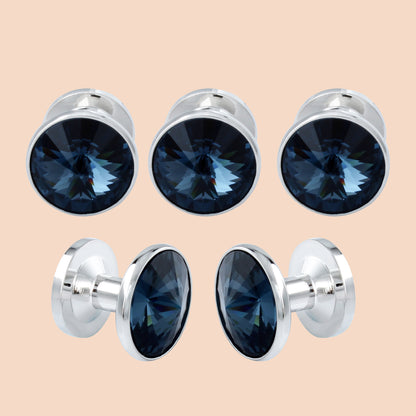 HAWSON Crystal Shirt Studs Set for Men