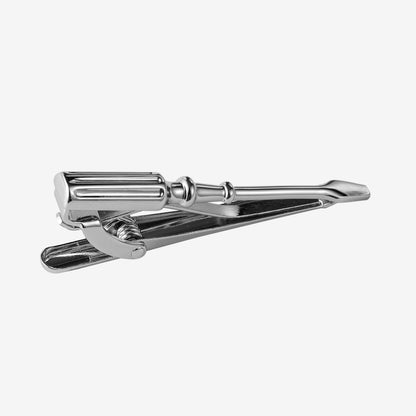 2 Inch Screwdriver Silver Tone Tie Clip for Skinny Tie