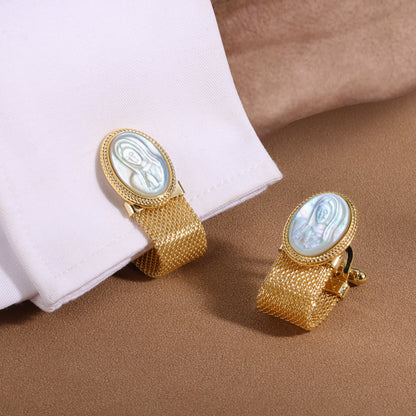 HAWSON Religious Cufflinks with Chain