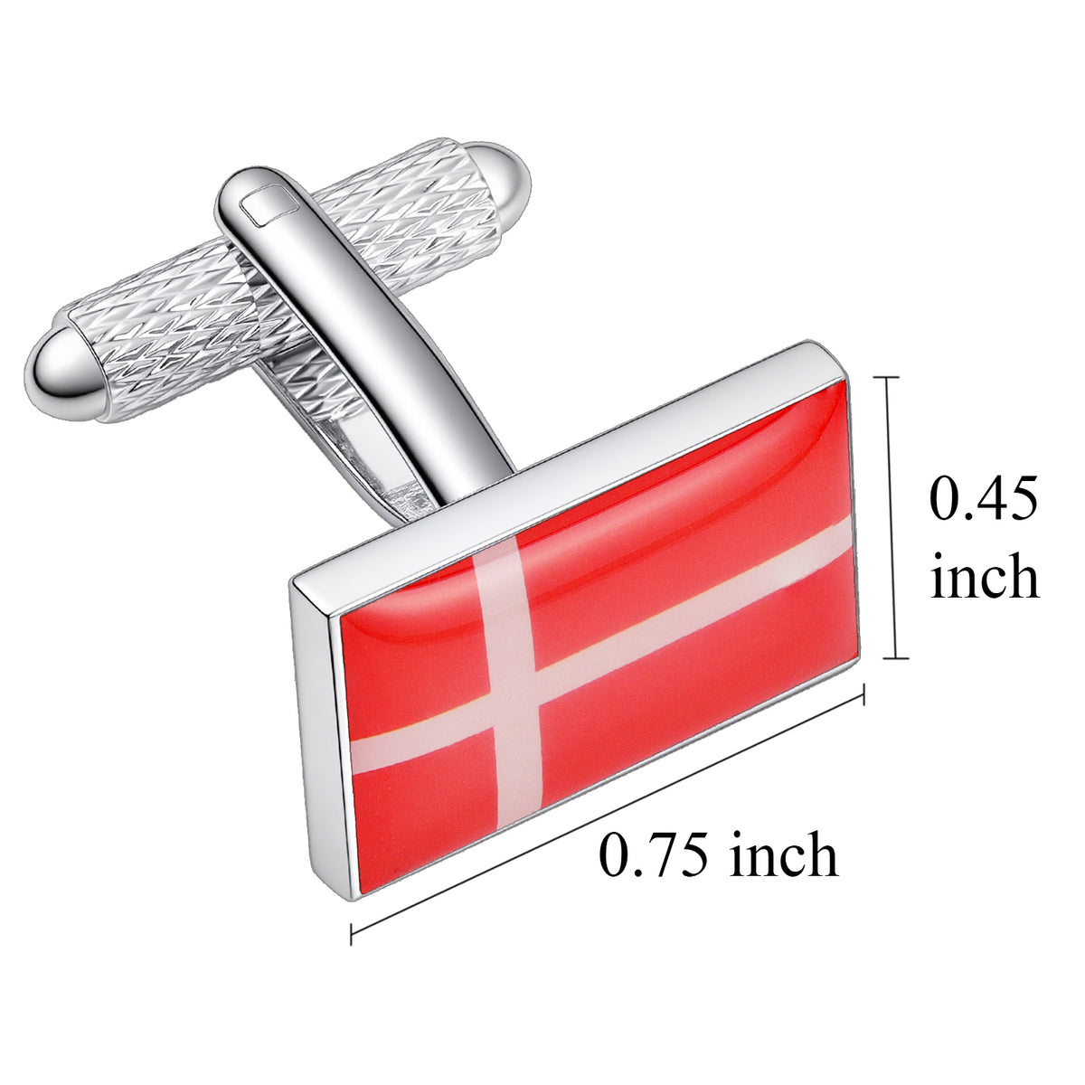 Denmark Flag Cufflinks｜Men French Cuff Shirt Accessories for Business Wedding Gift