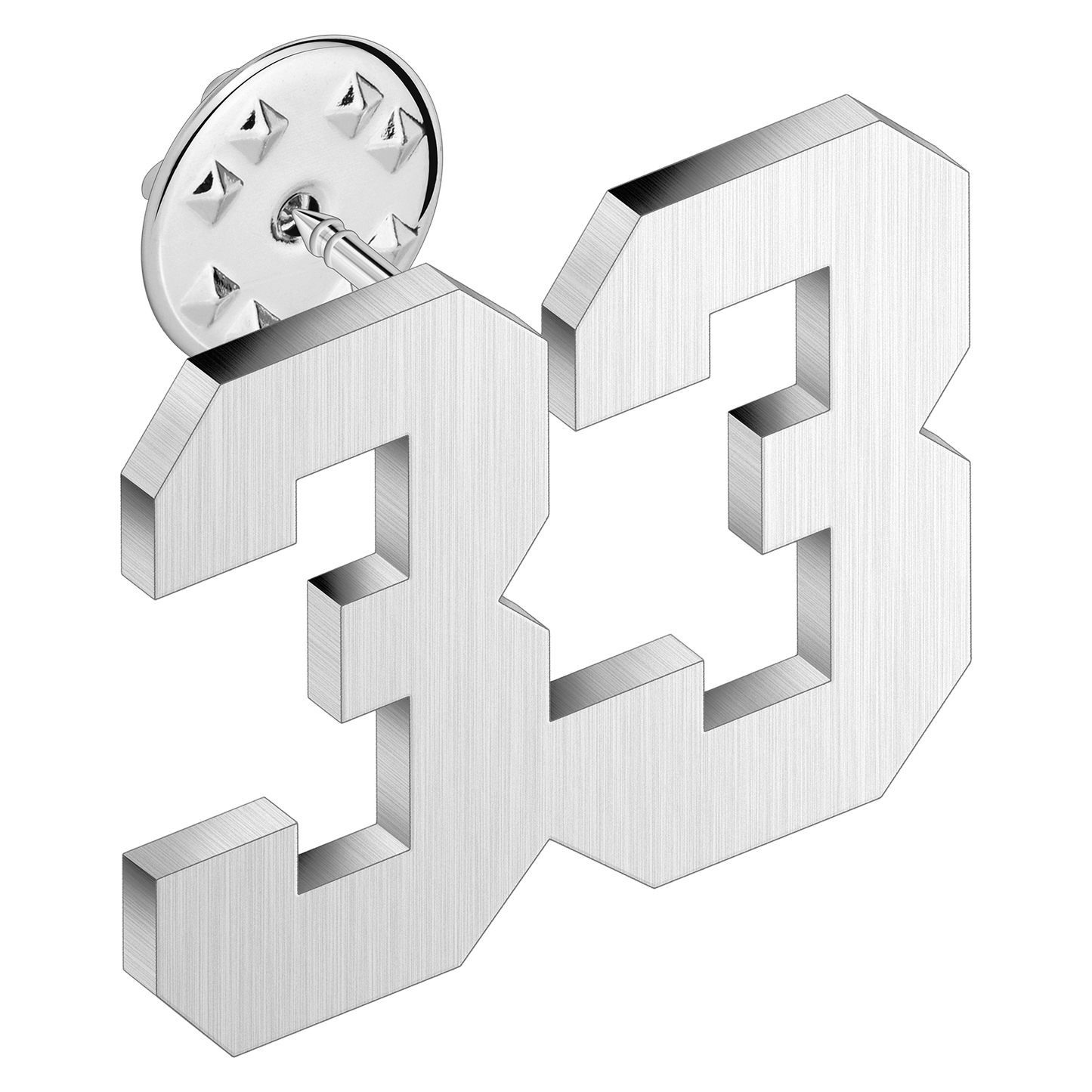 (0-100) Number Brooch, Men's and Women's Sports Number Code Series Brooch