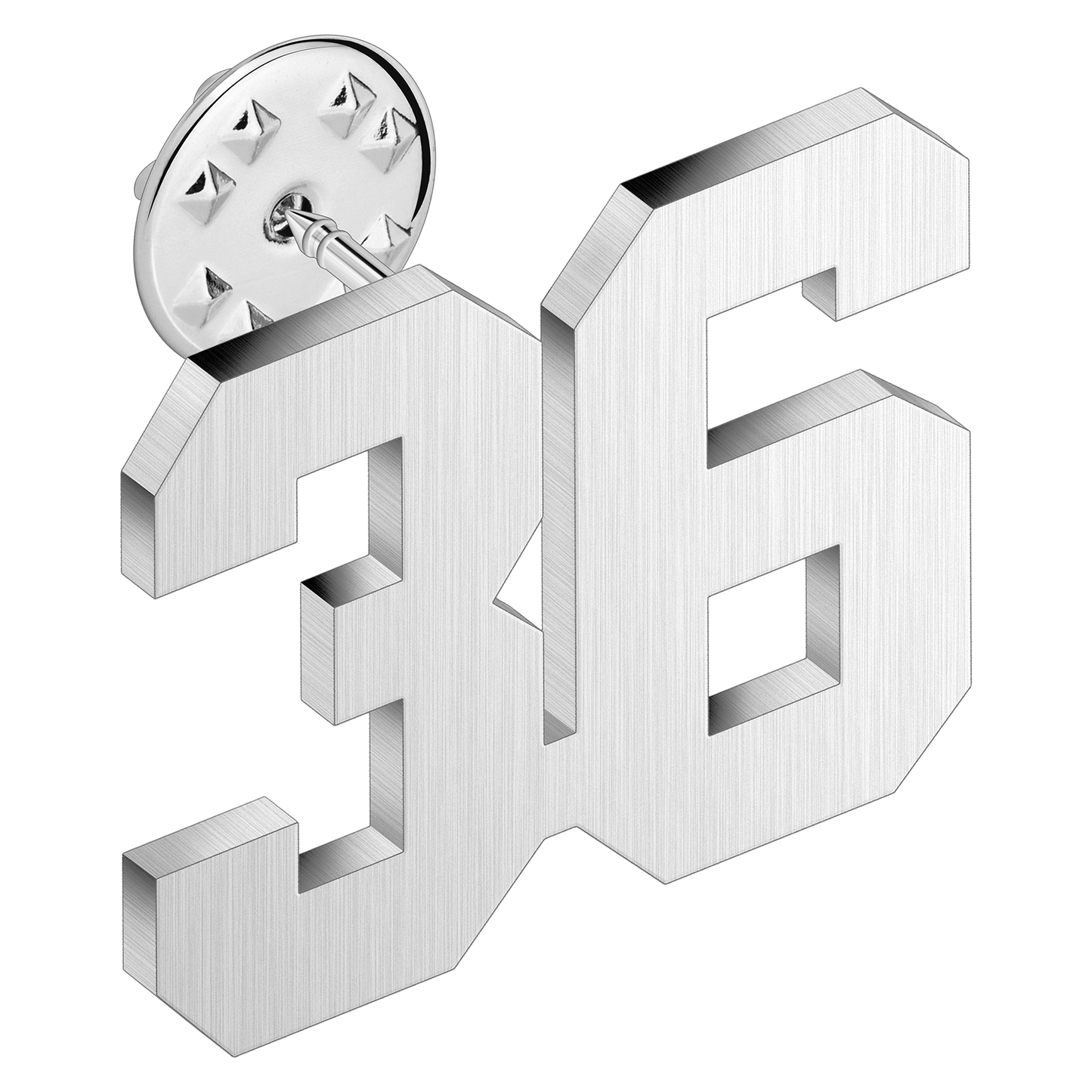 (0-100) Number Brooch, Men's and Women's Sports Number Code Series Brooch