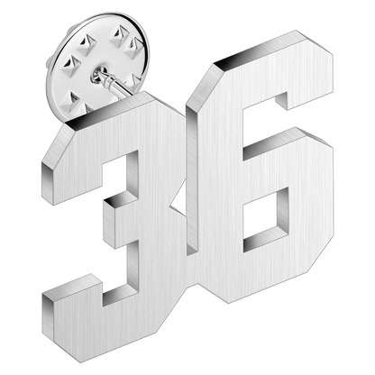 (0-100) Number Brooch, Men's and Women's Sports Number Code Series Brooch