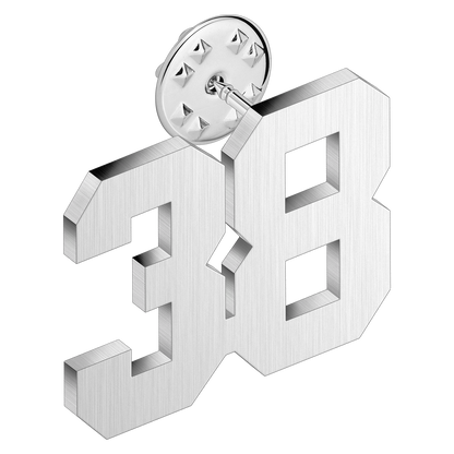 (0-100) Number Brooch, Men's and Women's Sports Number Code Series Brooch