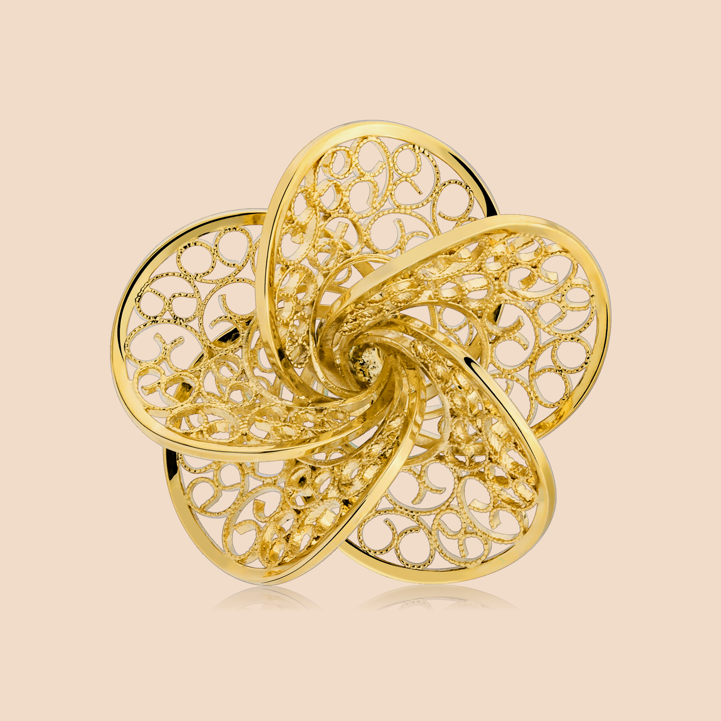 HAWSON Metal Knot Flower Lapel Pin for Men.