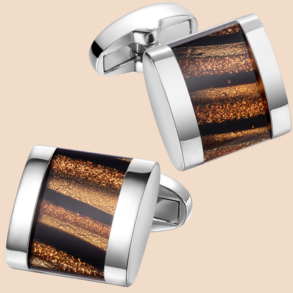 HAWSON  Fancy Glazed Stone Cufflinks