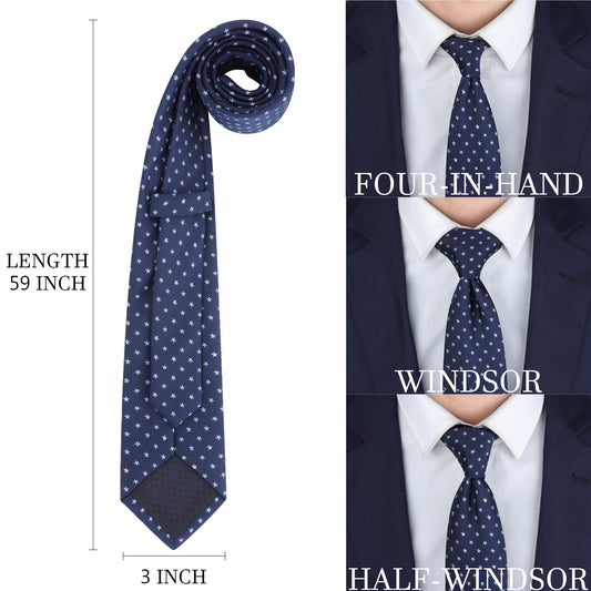 Star pattern men's fun tie casual business accessory