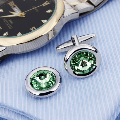 HAWSON Swarovski Crystal Cufflinks for Men