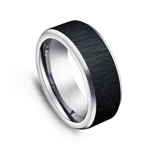Sleek Minimalist Industrial Rings – Modern 316L Stainless Steel Bands