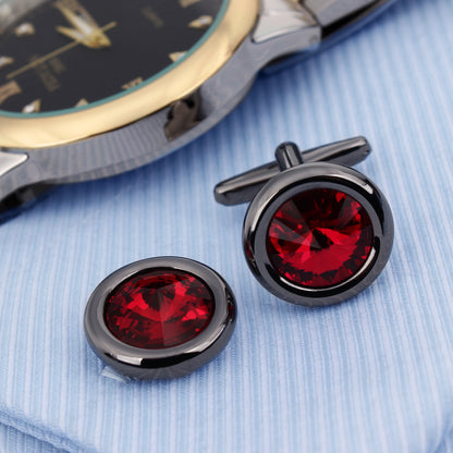 HAWSON Swarovski Crystal Cufflinks for Men