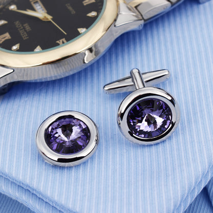 HAWSON Swarovski Crystal Cufflinks for Men