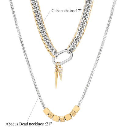 Detachable Layered Necklace Set | Multi-Strand