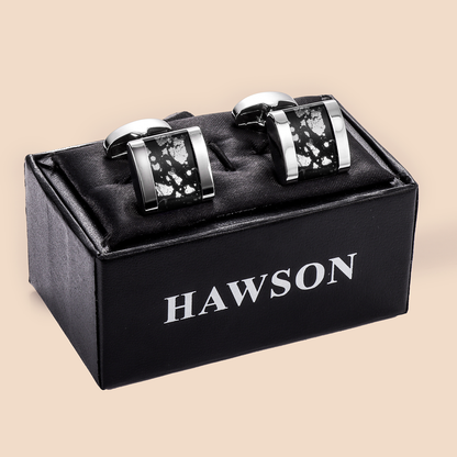 HAWSON  Fancy Glazed Stone Cufflinks