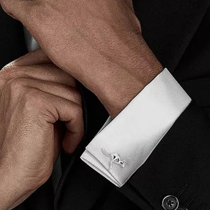 Shiny Tone Kangaroo Cufflinks For Men With Gift Box