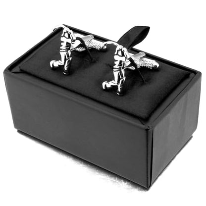 Swinging Golfer Cufflinks For Men With Gift Box