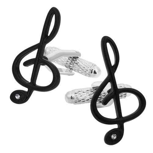 Black Music Cufflinks For Men With Gift Box