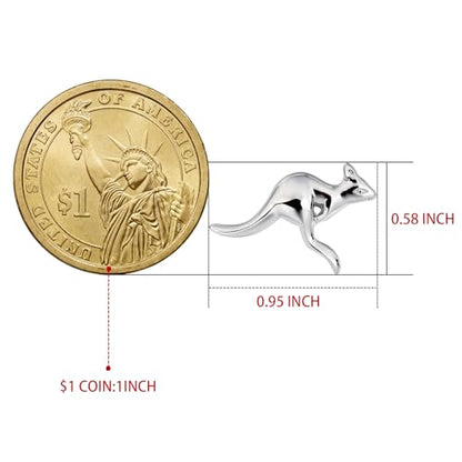 Shiny Tone Kangaroo Cufflinks For Men With Gift Box