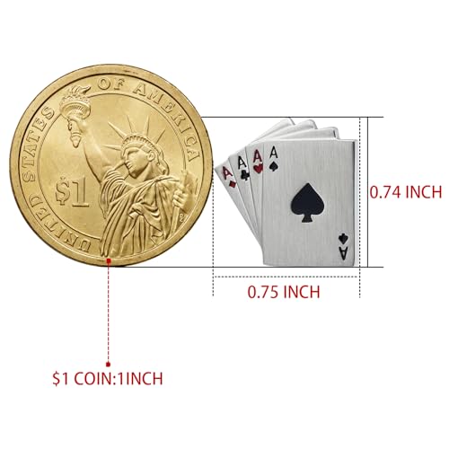 Playing Cards Game Cufflinks For Men With Gift Box