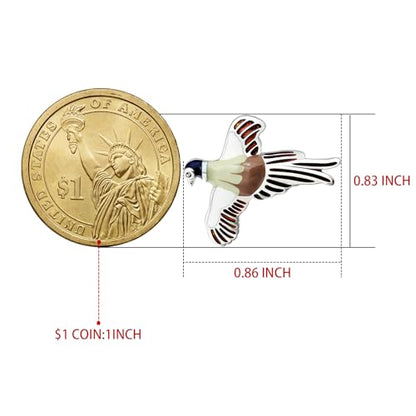 Cute Flying Bird Cufflinks For Men With Gift Box