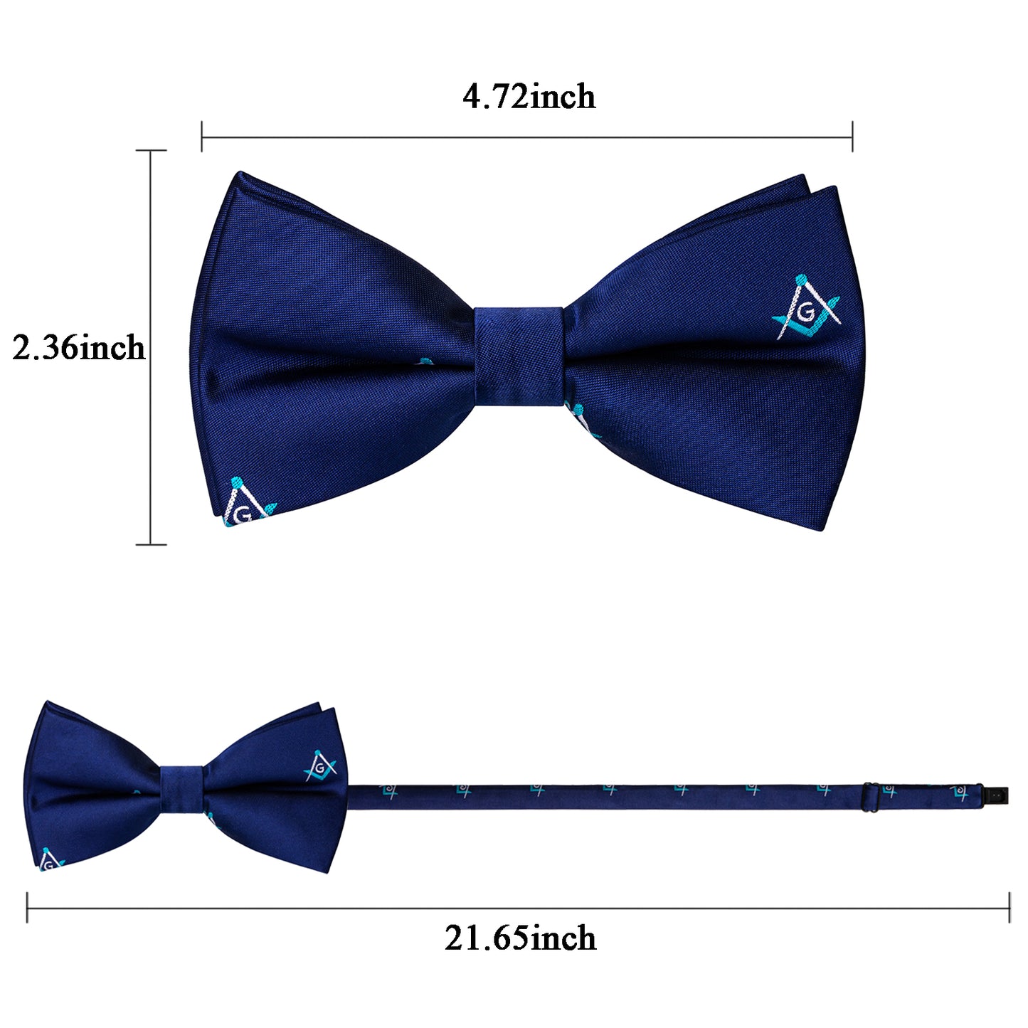 Freemason Masonic Bow tie for men-burgundy